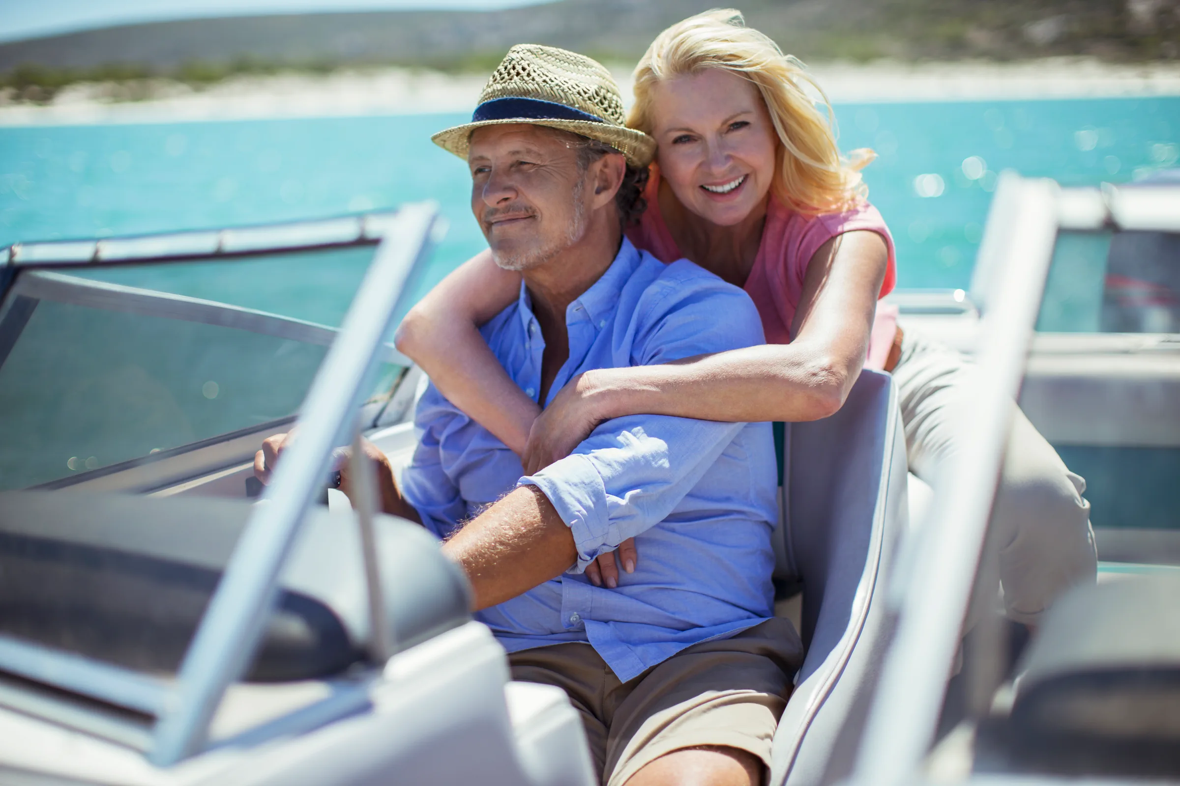 Couple on a boat
